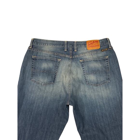 Vintage Lucky Brand Jeans Mens Size 38x30 Blue Bootcut 181 Distressed Preppy Y2K - Picture 3 of 11